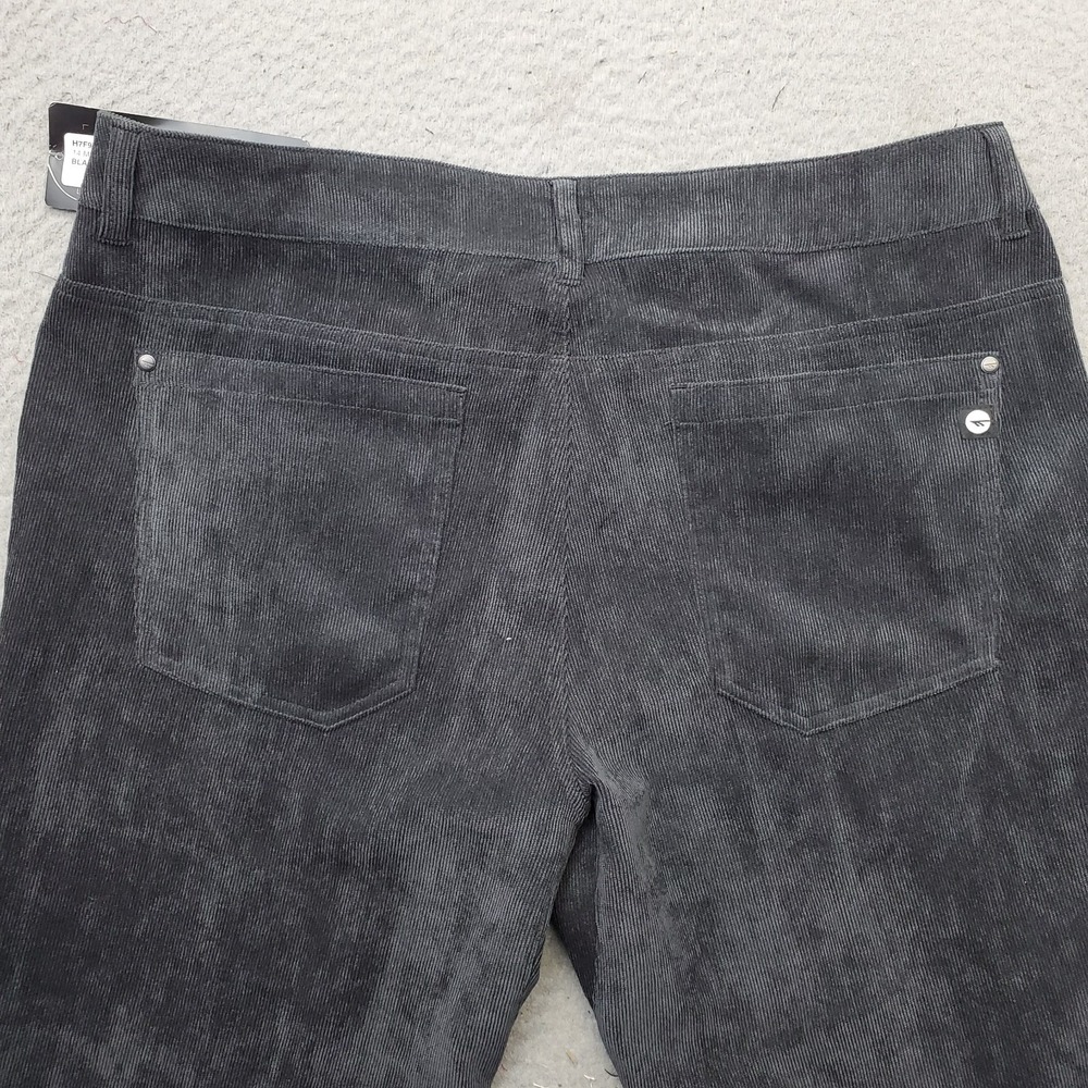 Hi-Tec Golf Pants Mens Size 34 Black Corduroy Performance Dark Wash Straight Leg - Picture 9 of 9